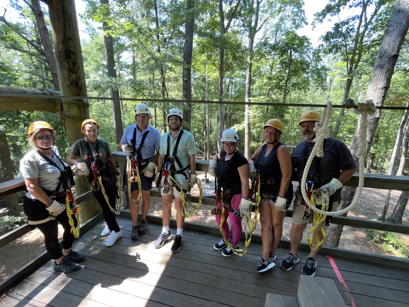 Zip Line Adventures Await in North Blue Sky Cabin Rentals